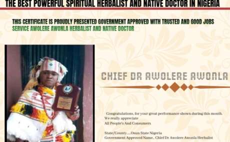 The Best Powerful Spiritual Herbalist Man In Nigeria